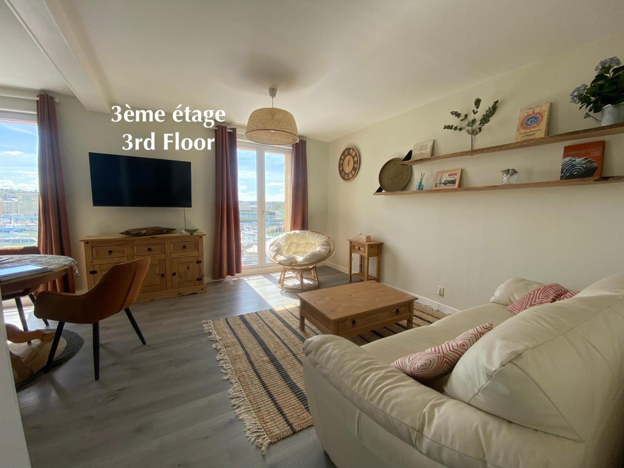 Etablissement 3 Etoiles Avec Ascenseur, 3 Appartements Lumineux Vue Port Avec Balcon, 200M De La Mer, Wifi Fibre, Tous Service Inclus Dieppe Exteriér fotografie